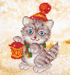 Dd3.013 Diamond Dotz Christmas Kitten