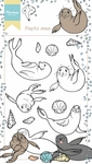 Ht1621 Clear stamp Hetty's Playful Seals