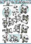 Cd11446 3D Knipvel Yc - Panda Hugs