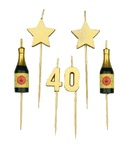 40 Party Cake Candles - 40 Jaar