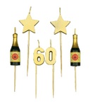 60 Party Cake Candles - 60 Jaar