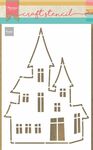 PS8075 Craft stencil - Haunted House