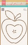 Ps8013 Craft stencil: Apple by Marleen