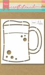 Ps8063 Craft stencil - Beer mug bier pul