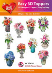 3D Easy design Stylish Flower Vases 10st