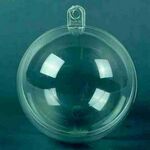 Plastic bal transparant - 10cm