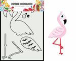 DDBD Card Art Built up Flamingo