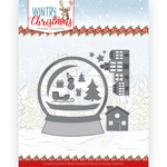 Wintry Christmas - Snowman in snow globe