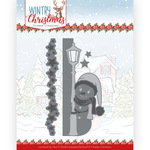 Wintry Christmas - Peek a boo Snowman