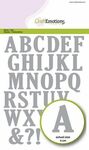 Snijmal - Alfabet hoofdletters 4cm