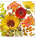 Servetten - Sunny Flowers Cream 5st