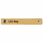 Leren label Little Boy 10x1.5 2x Naturel