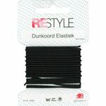 Restyle - Dunkoord elastiek zwart 4mtr