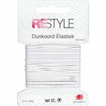 Restyle - Dunkoord elastiek wit 4mtr