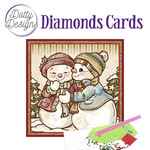 Diamond Cards - Snowmen