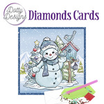 Diamond Cards - Snowman with Birds