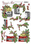 Knipvel Yvon Art - Christmas Typewriter