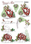 Knipvel Yvon's Art Christmas Wagonwheel