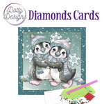 Diamond Cards - Penguins in the Snow
