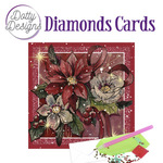Diamond Cards - Poinsetta Square