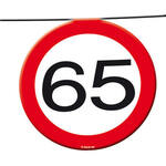 Vlaggenlijn verkeersbord - 65 jaar