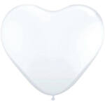 Ballonnen hartvorm 30cm 8st - Wit