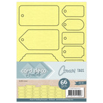 Card deco essentials - Tags Cream - 66x