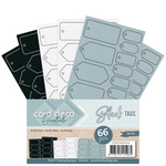 Card deco essentials - Tags Black - 66x