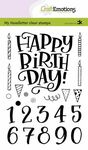 Stempel A6 Handletter - Happy birthday