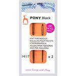 15821 Pony black - Knitters needles