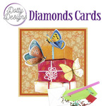 Diamonds cards - Kado met vlinders