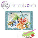 Diamonds cards - Bijen en vlinders