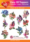 3D Easy design - Bloemen en vlinders 10s