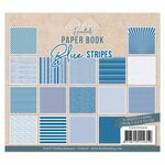 Card deco Paper book - Blue stripes