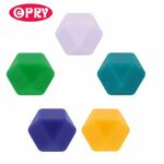 Opry Siliconen kralen hexagon 14mm - 5st