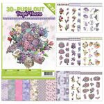 3D Uitdrukboek 33 - Purple Flowers