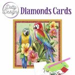 Diamonds cards - Papegaaien