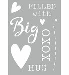 Stencil - Big Hug - A5