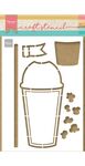 Ps8121 Stencil - Smoothie cup by Marleen