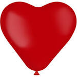 Heart balloons 25cm 8st - Ruby Red
