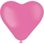Heart balloons 25cm 8st - Rosey Pink