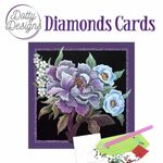 Diamonds cards - Paarse pioenroos