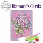 Diamonds cards - Oud roze pioenroos