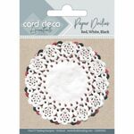 Card Deco - Paper Doilies rood/wit/zwart