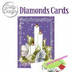 Diamonds cards - 3 Candles with Flowers