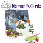 Diamond easel card - Snowman