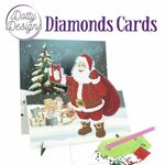 Diamond easel card - Santa with Sledge