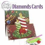 Diamond easel card - Candles