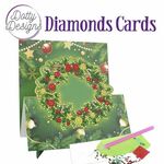 Diamond easel card - Christmas Wreath