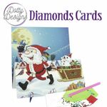 Diamond easel card - Hi Santa